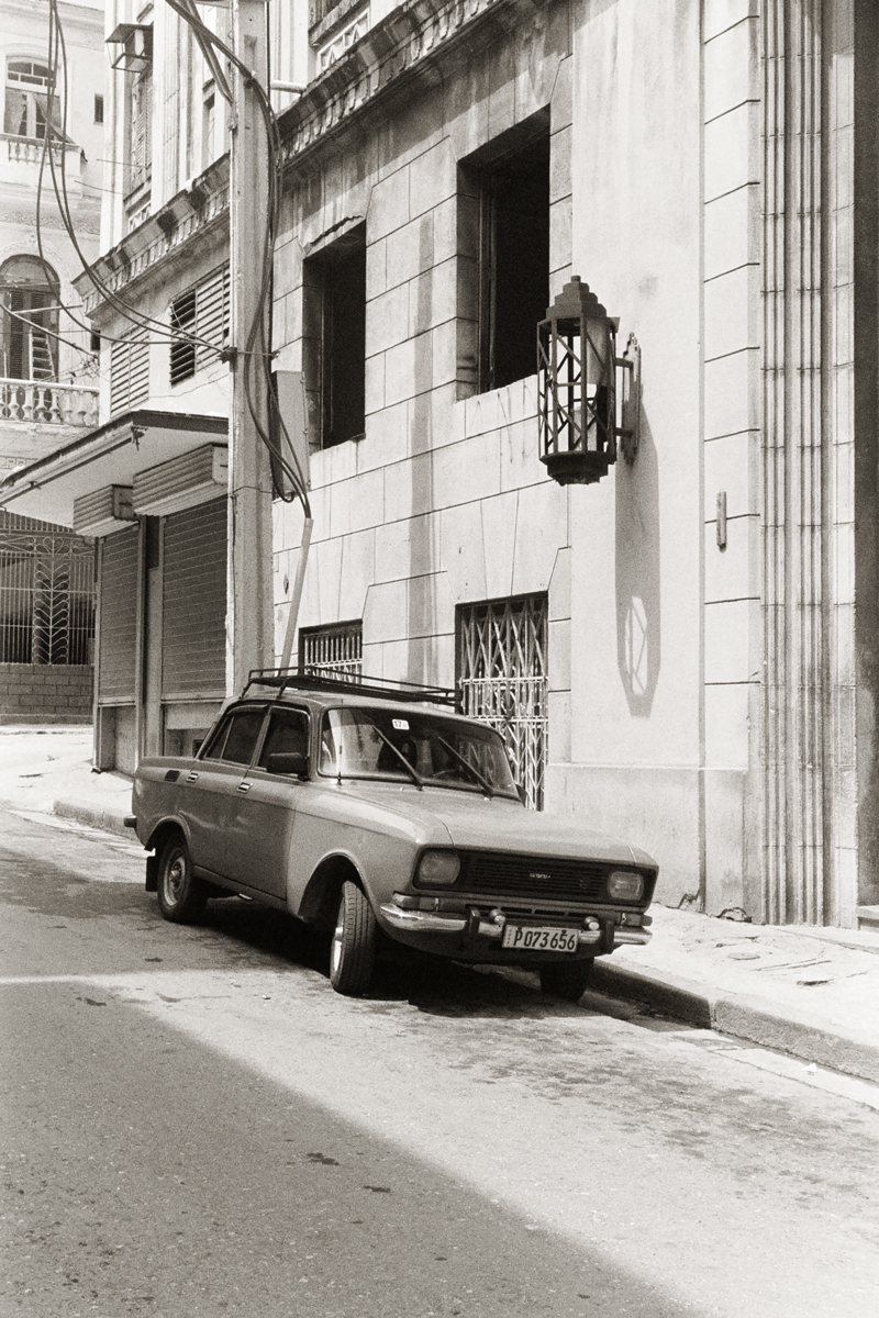 Sepia photo of an old car