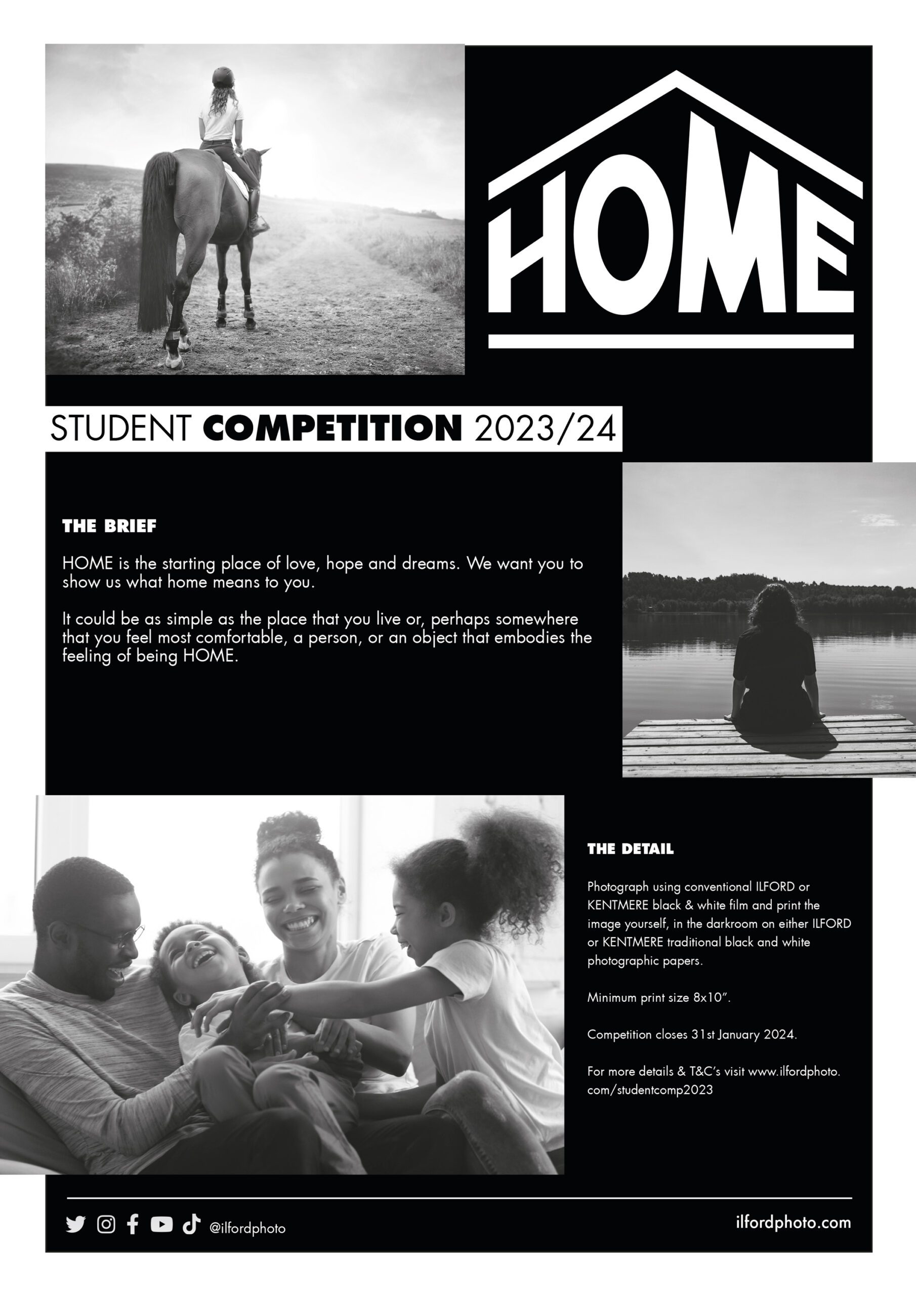 HOME Poster Brief Home ILFORD Photo student competition 2023/24