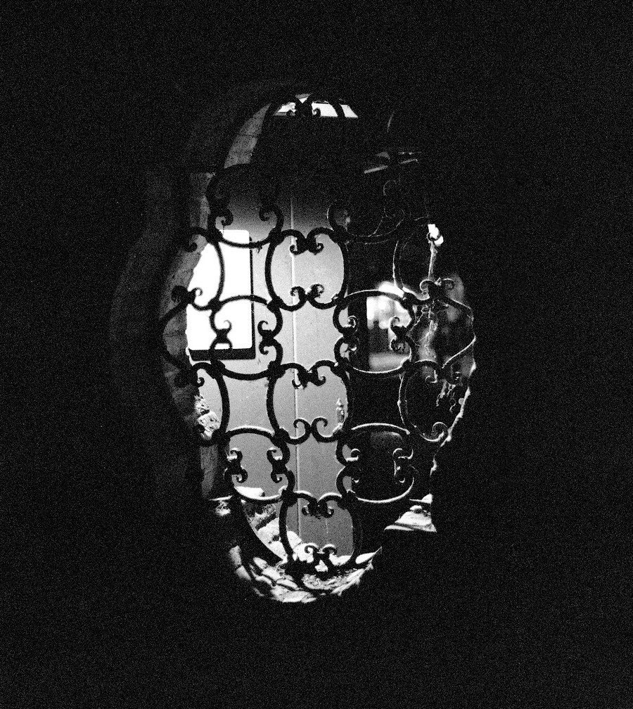 Julian Tanase. Black and white shot of a window.