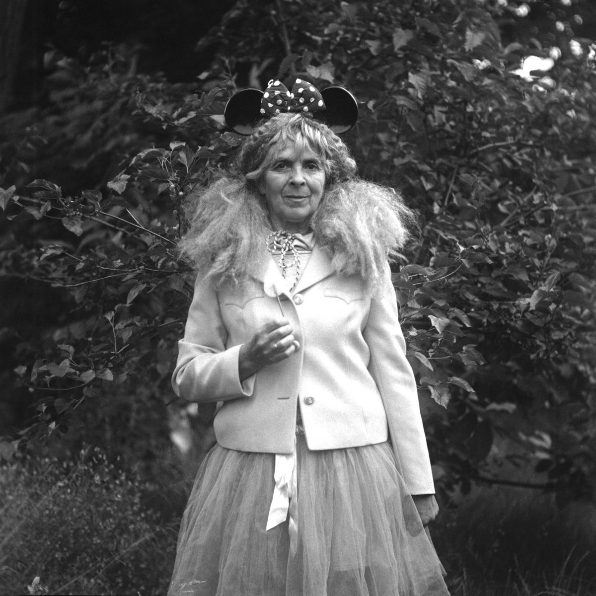Black and white portrait of a woman