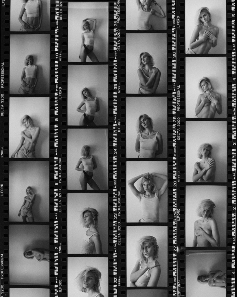 Black and white contact sheet