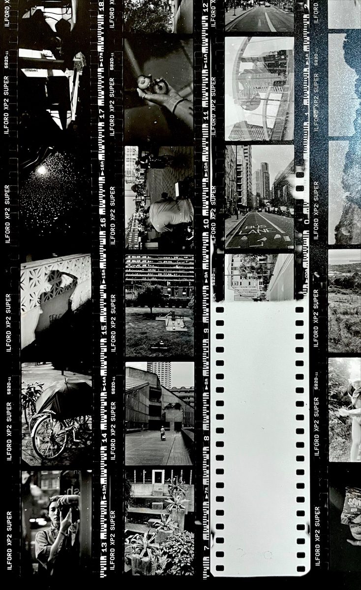 Black and white contact sheet