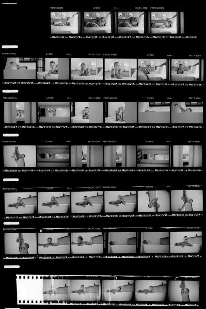 Black and white contact sheet