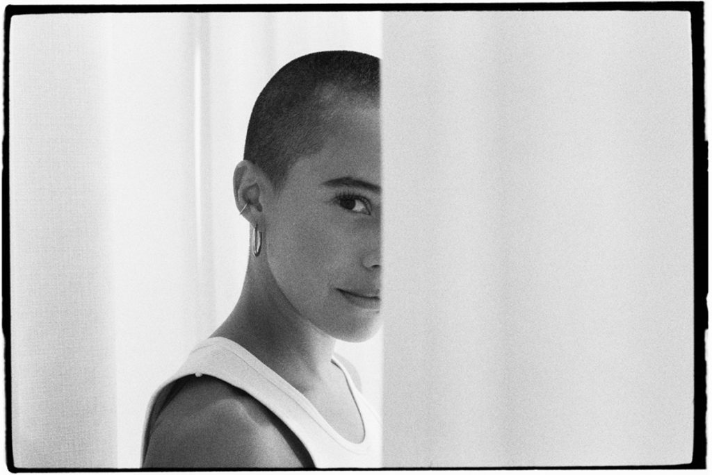 Black and white portrait
