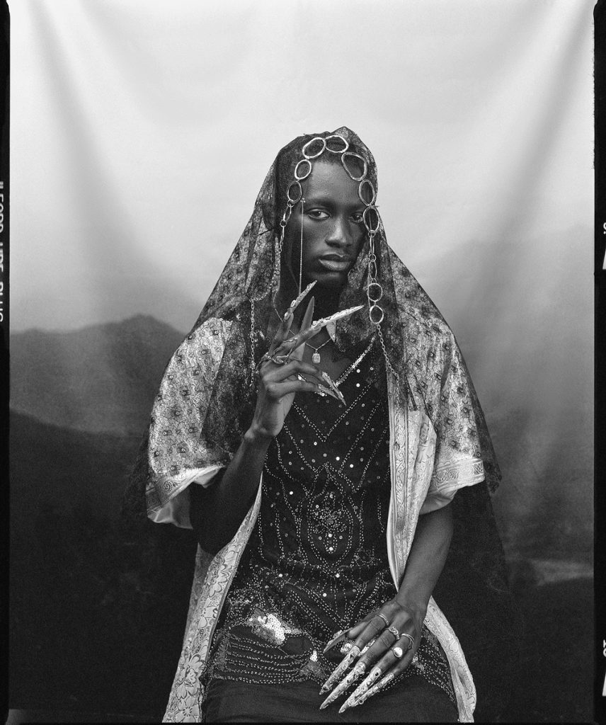 Black and white portrait