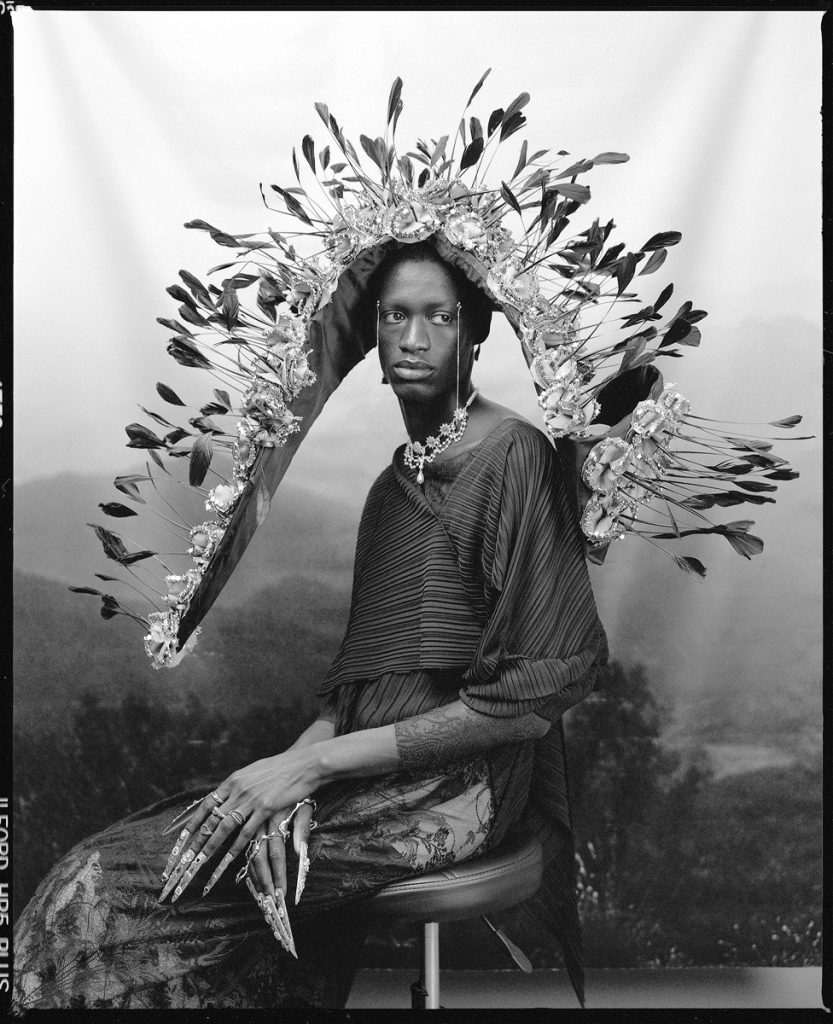 Black and white portrait