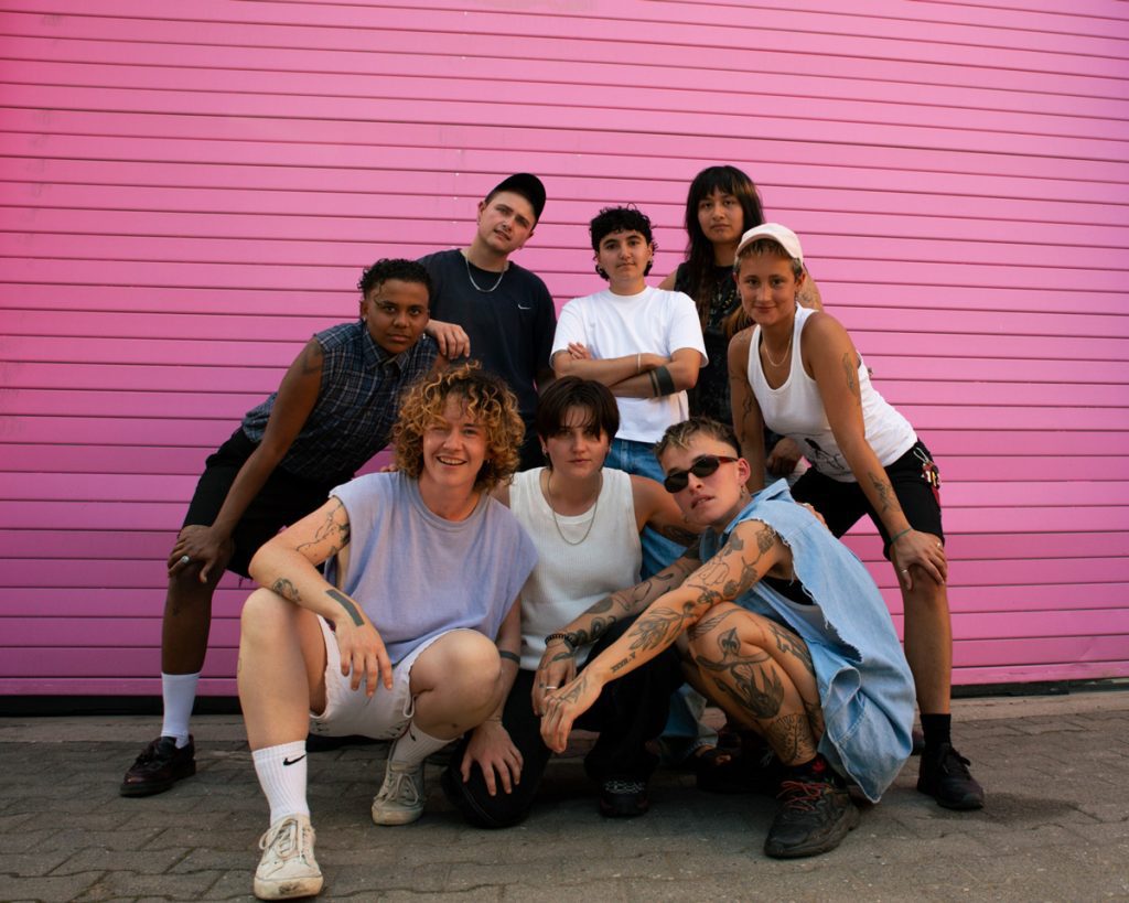 Group of people posing for a picture