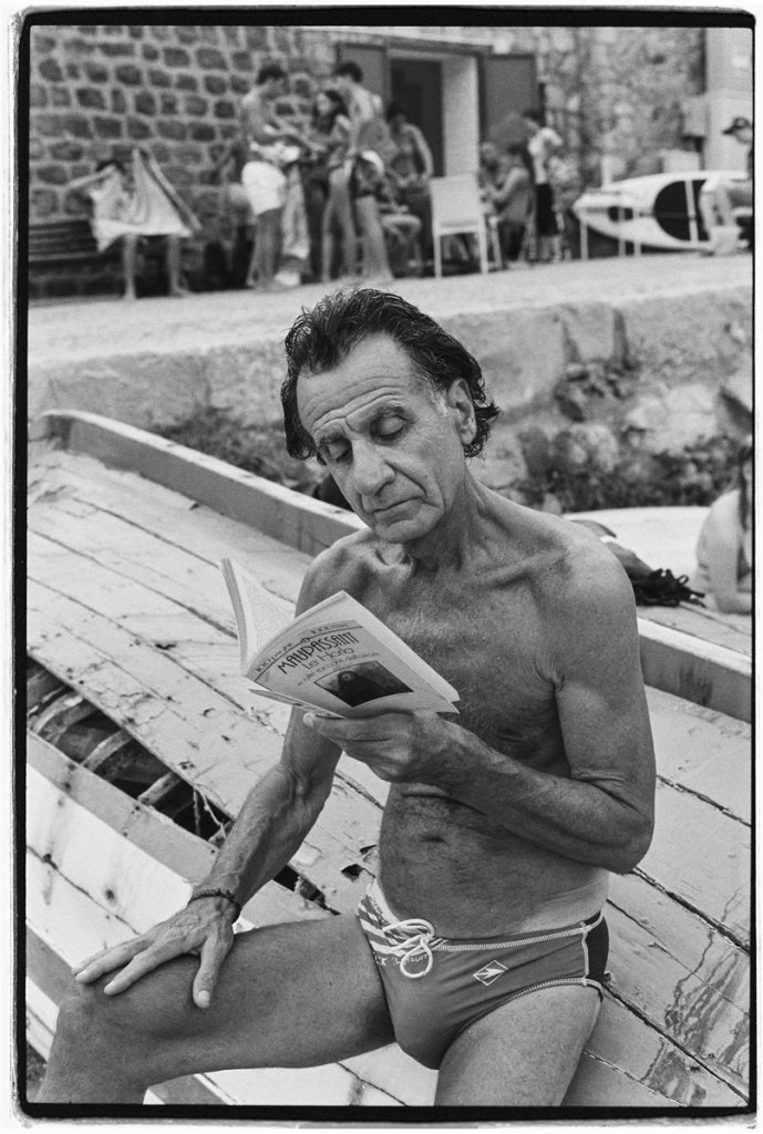 Man reading a book