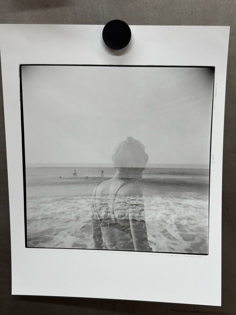 black and white darkroom print