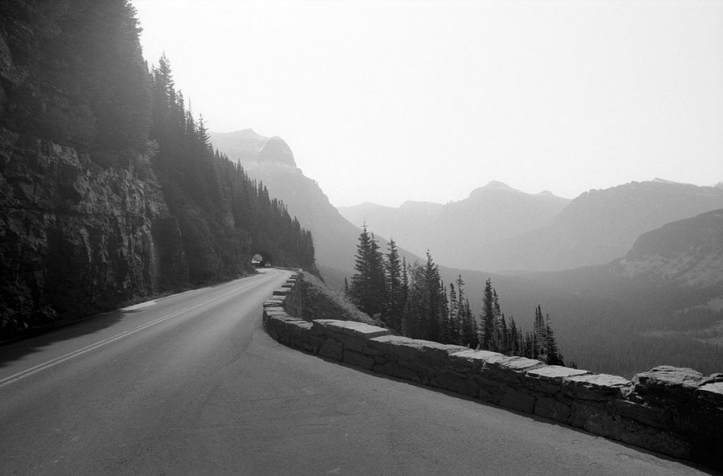Black and white landscape photography