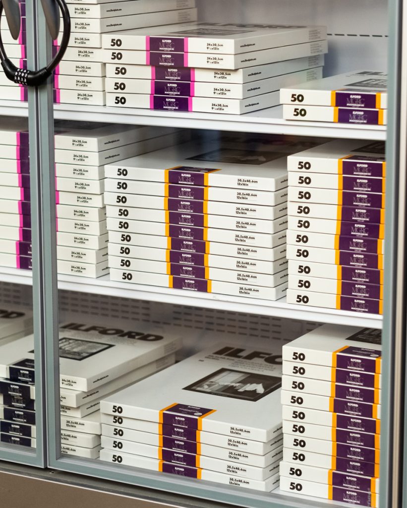 fridge full of paper