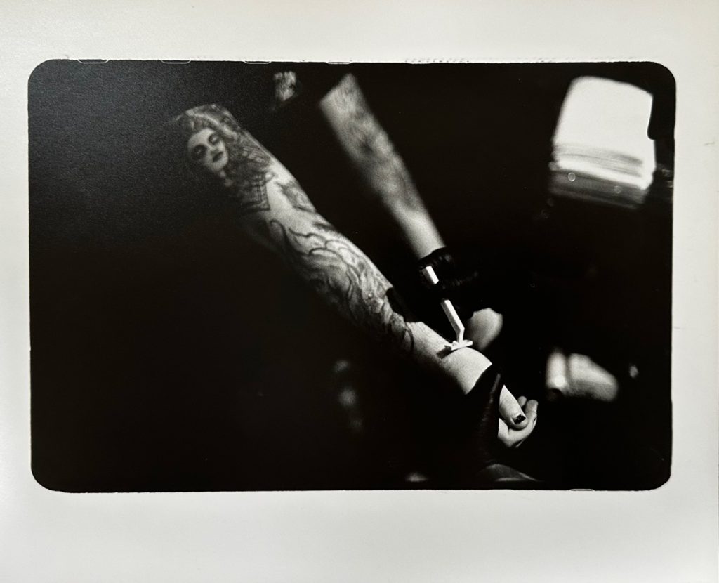 picture of an arm tattooed