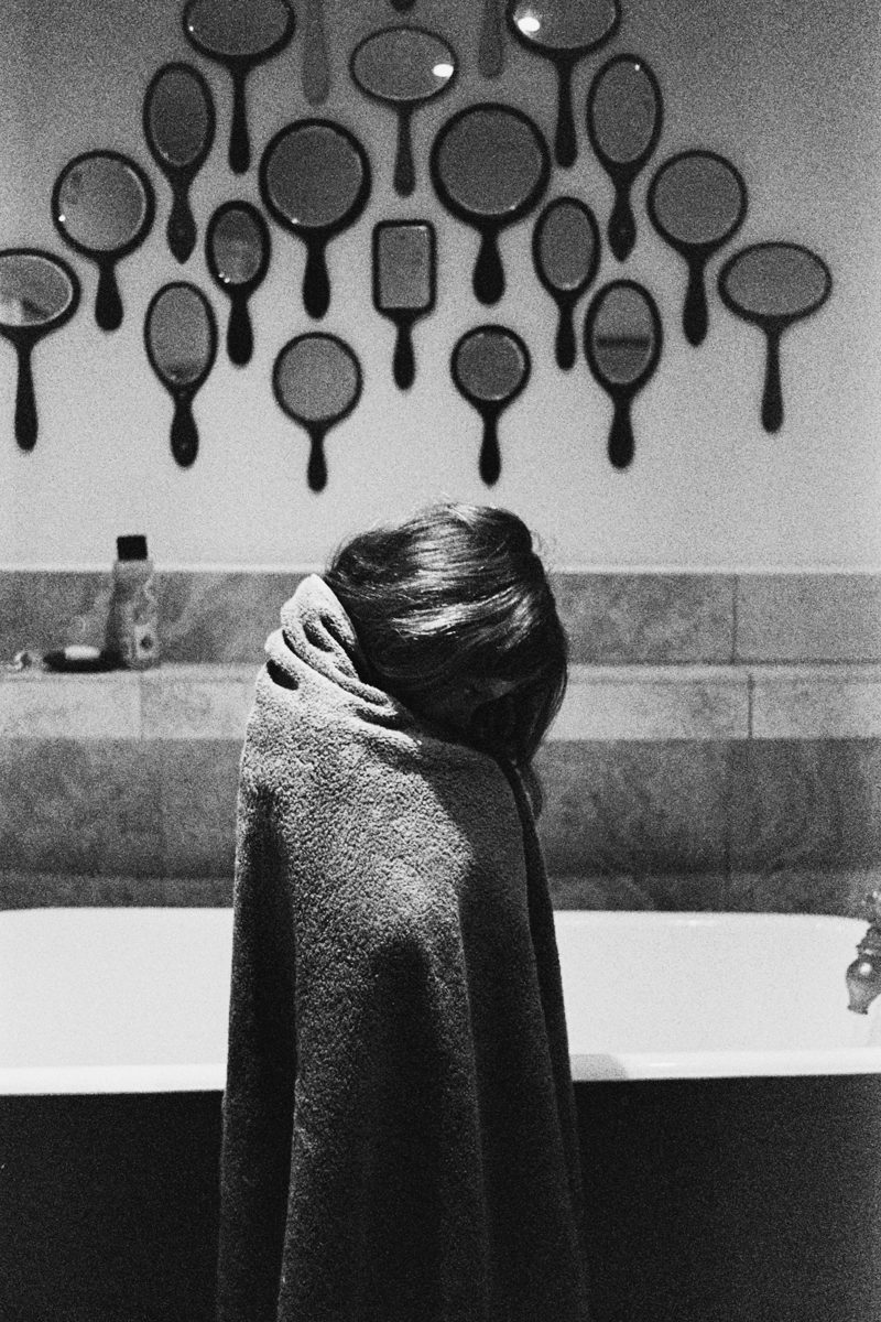 Mirrors 2 Reading - Fish tank Shot by Justin Lockey on ILFORD film for In Focus interview