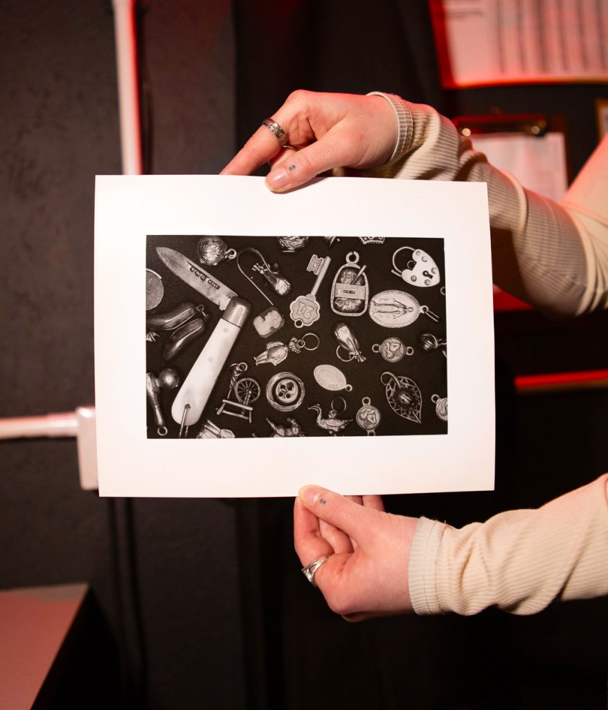 Darkroom print made at Negative Development community darkroom