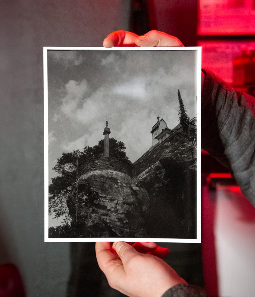 Darkroom print made at Negative Development community darkroom