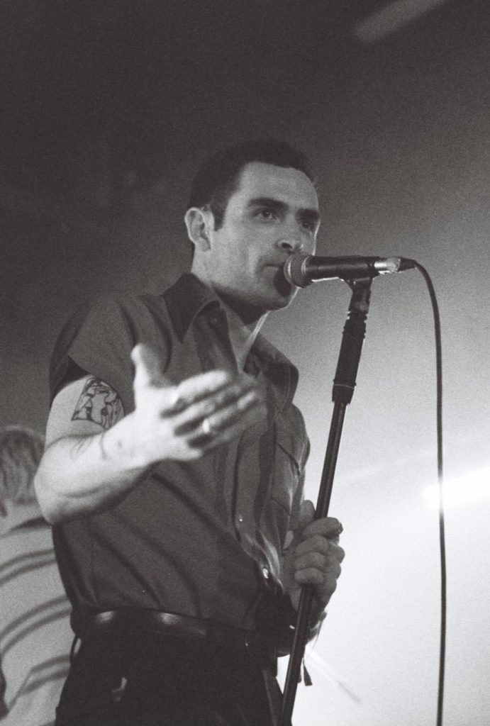 The Murder Capital shot by Becky Carr on ILFORD black and white film