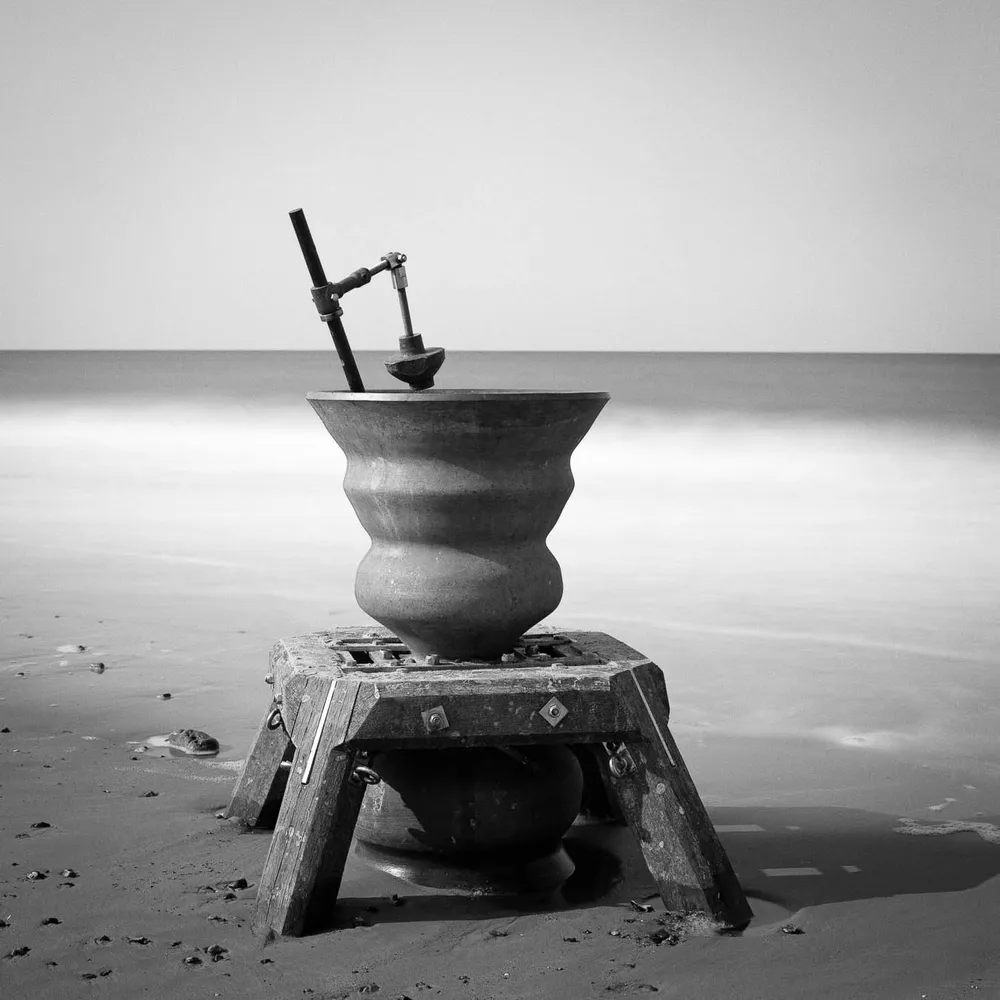 Paula Smith‬ ‪@paulasmith.co.uk‬ · 19h The Happisburgh Time and Tide Bell, Norfolk. From 2024. Is it still there? Bronica SQAi, @ilfordphoto.com PanF+ 50, home developed in Ilfotec HC 1+31 4mins. #panfshots #fridayfavourites #believeinfilm