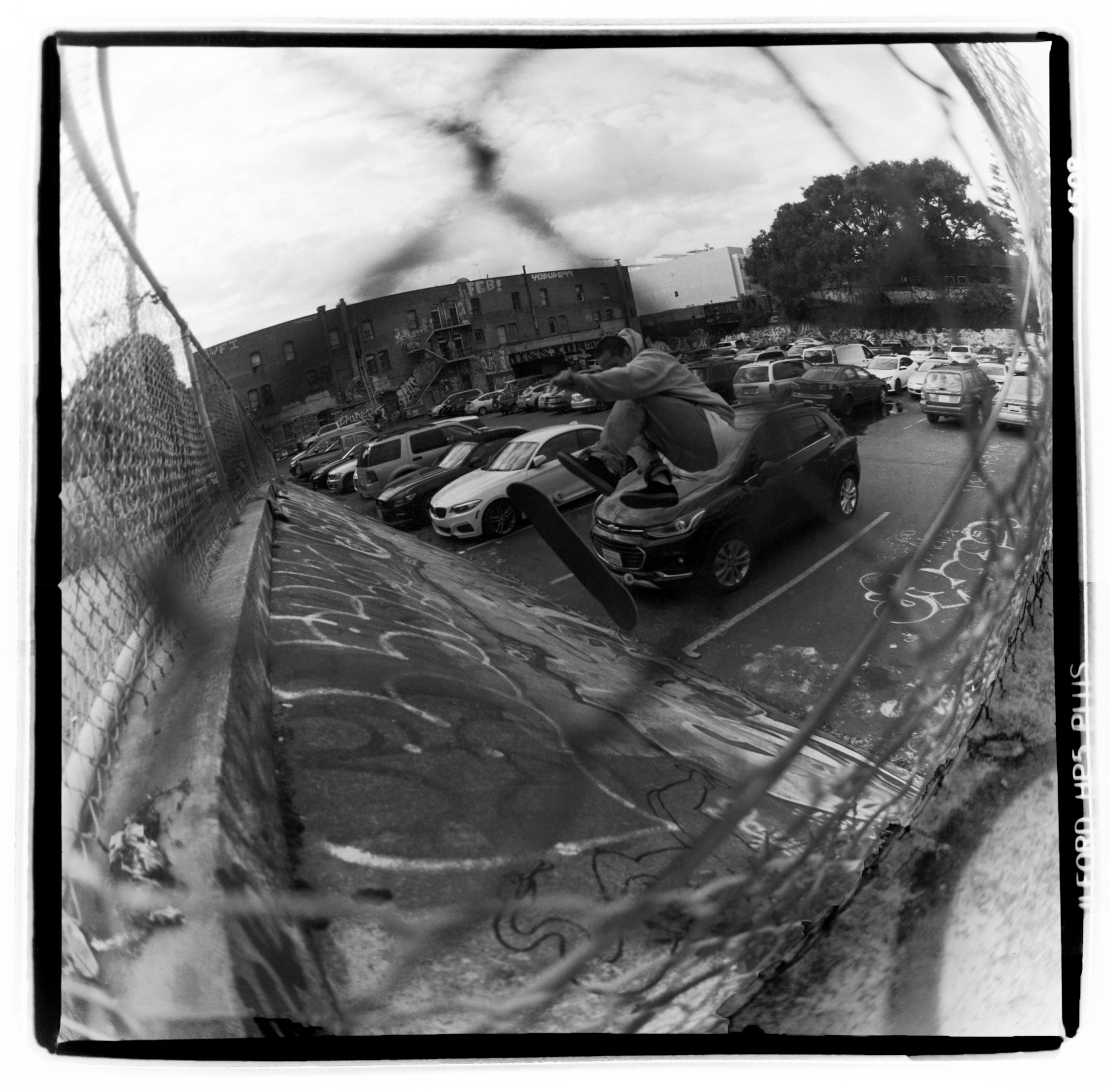 Danny-Nguyen-360-Flip-San-Francisco Shot by Rafael Gonzles on ILFORD HP5 PLUS for Skate Thru the city
